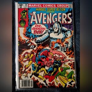 1980 MARVEL  THE AVENGERS  ISSUE #28 DIE AVENGERS DIE 50cents bagged boarded